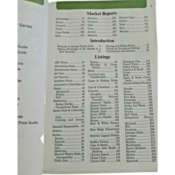 Antique Trader Price Guide Antiques and Collectibles 2010 Dan Brownell Book - Picture 5 of 5